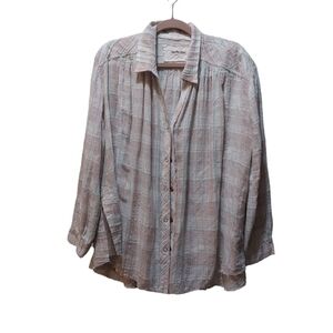 We the Free Ladies Long Sleeve Button Front Top- size XS